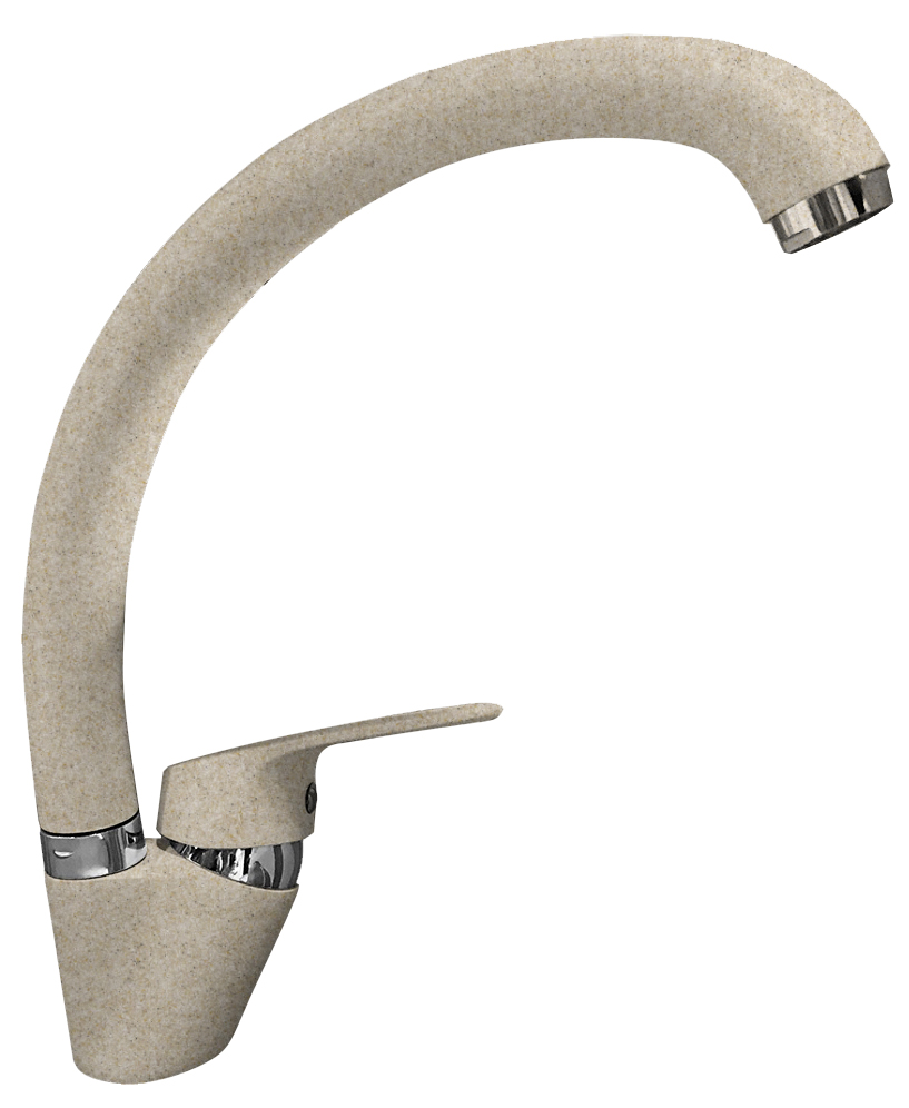 Смеситель для кухни GRANFEST QUARZ Z-3323 песочный - фото