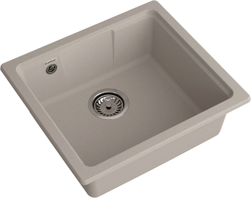 Кухонная мойка GRANFEST URBAN UR-4550 песочный - фото2