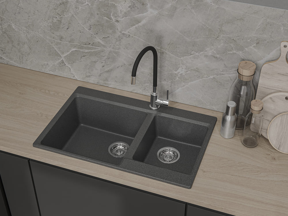 Кухонная мойка GRANFEST LEVEL LV-780K графит - фото3