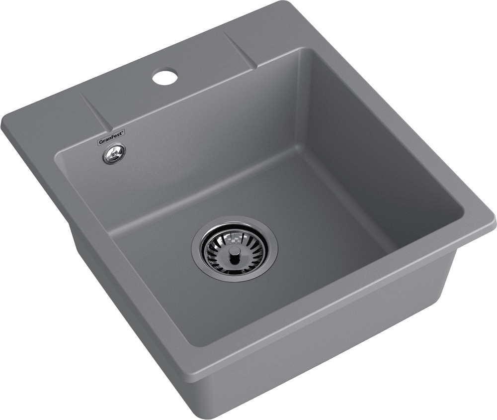 Кухонная мойка GRANFEST URBAN UR-245 темно-серый - фото2