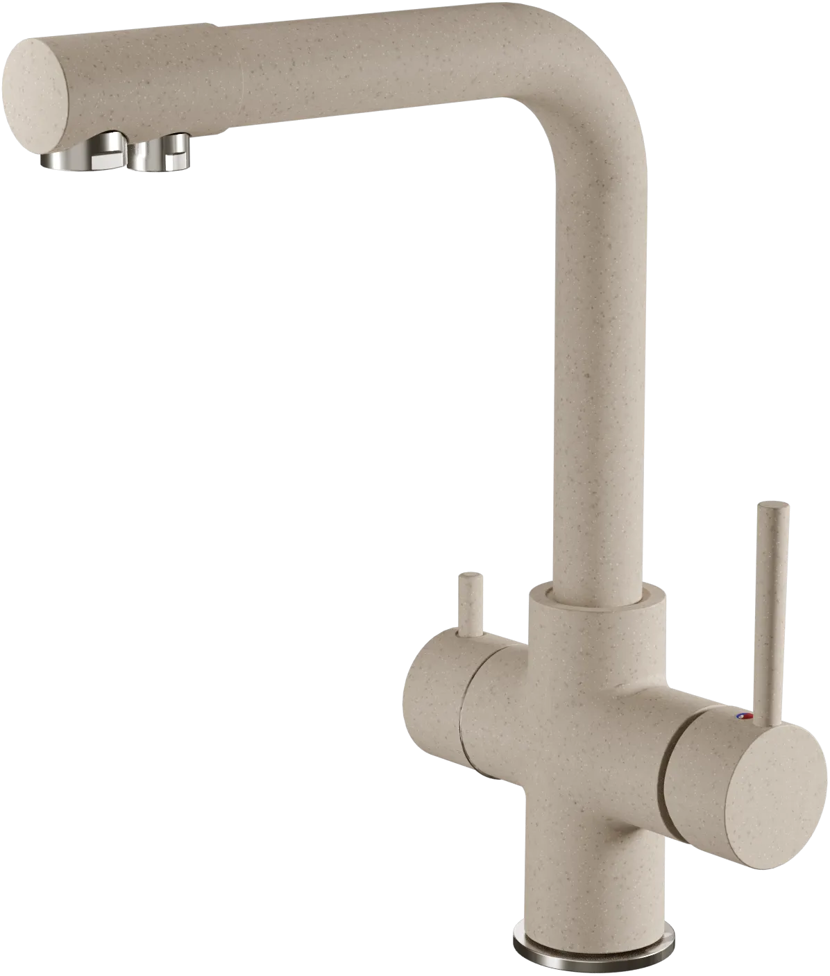 Смеситель для кухни GRANFEST QUARZ Z-5423 песочный - фото