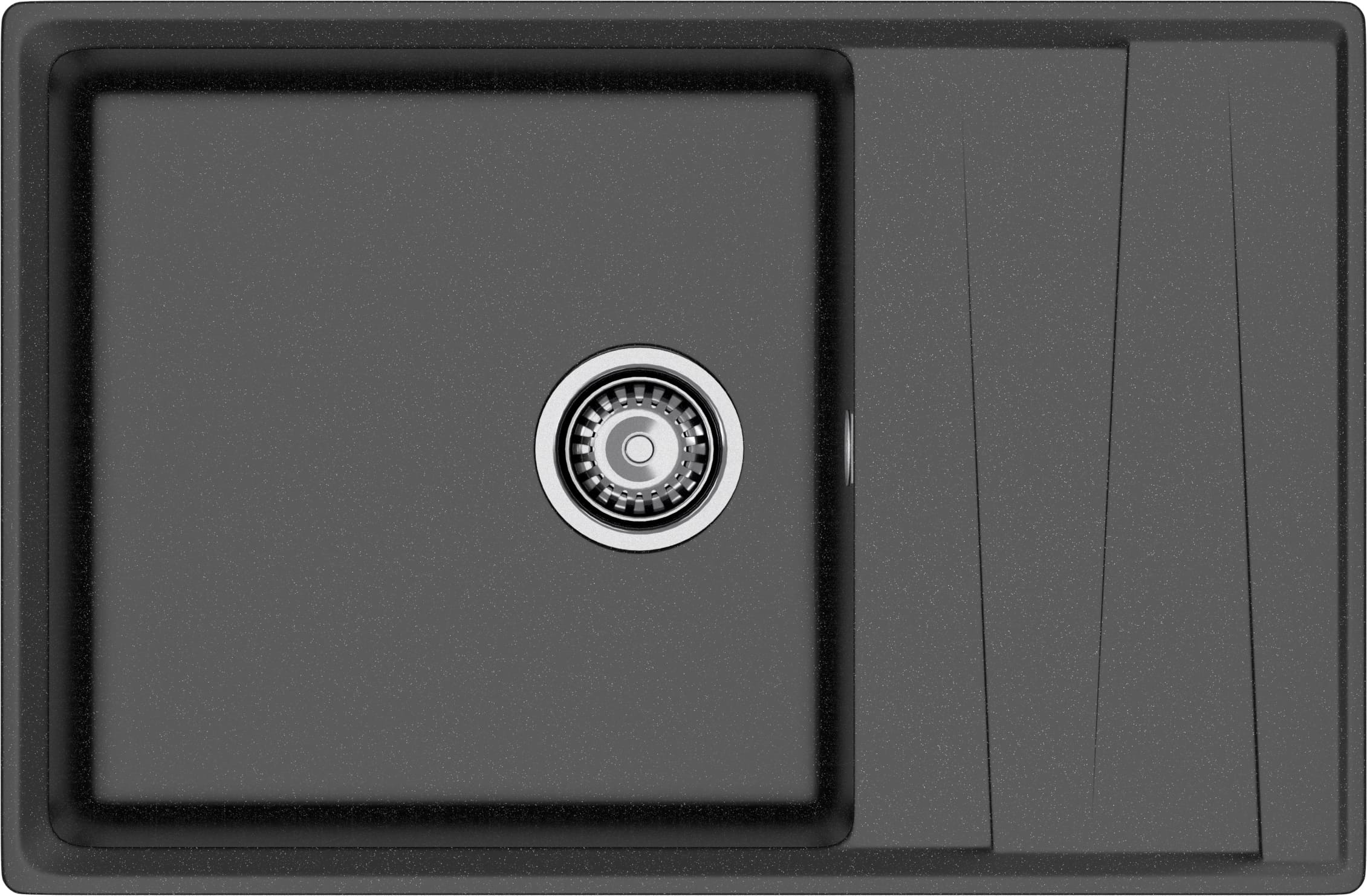 Кухонная мойка GRANFEST LEVEL LV-760L черный - фото