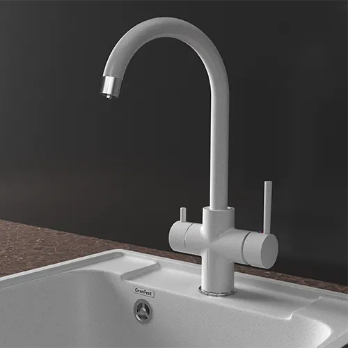 Смеситель для кухни GRANFEST QUARZ Z-5422 серый - фото2