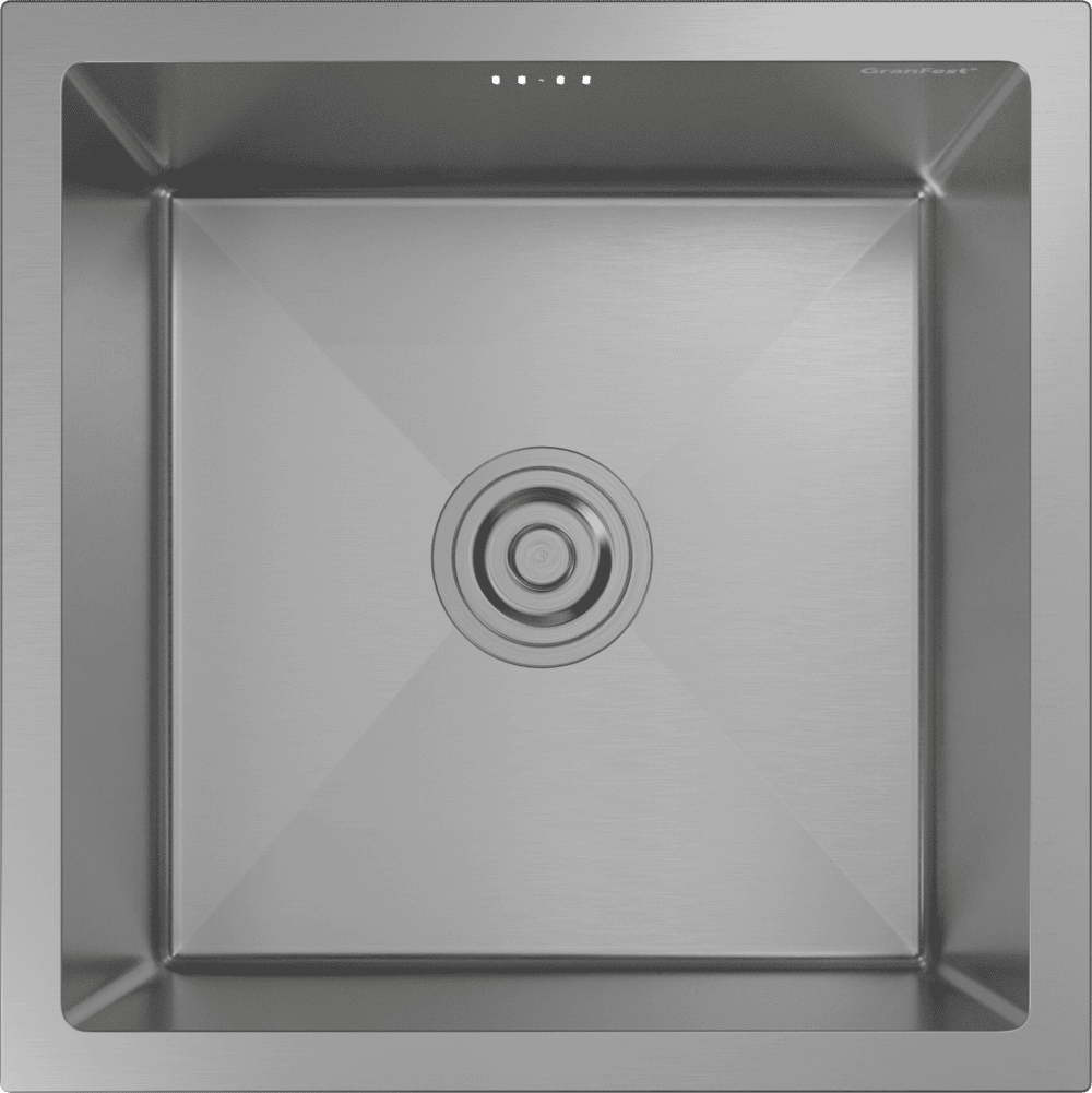 Кухонная мойка из нержавеющей стали GRANFEST METAL 4444 нержавеющая сталь - фото