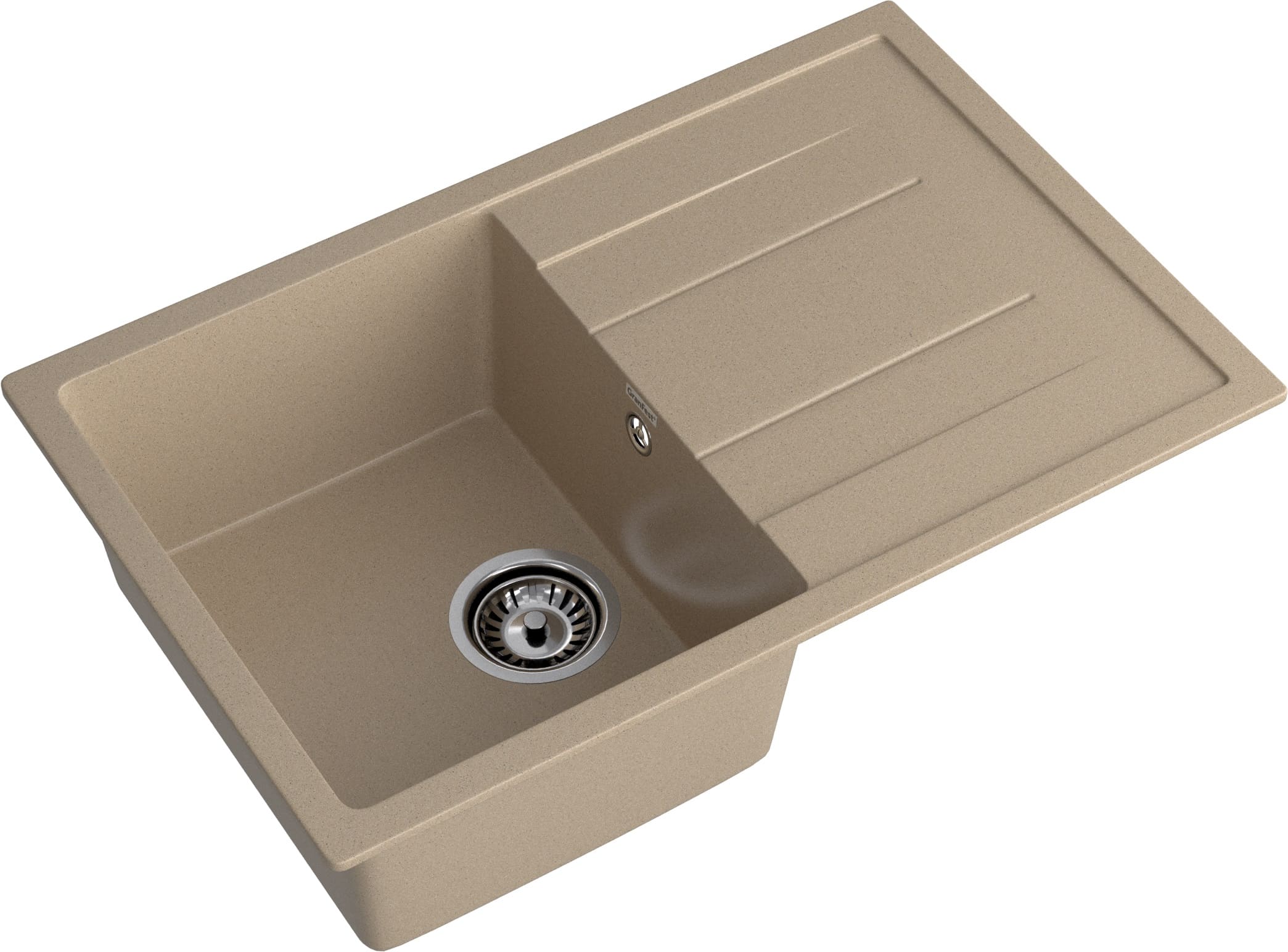 Кухонная мойка GRANFEST QUADRO Q-780L песочный - фото2