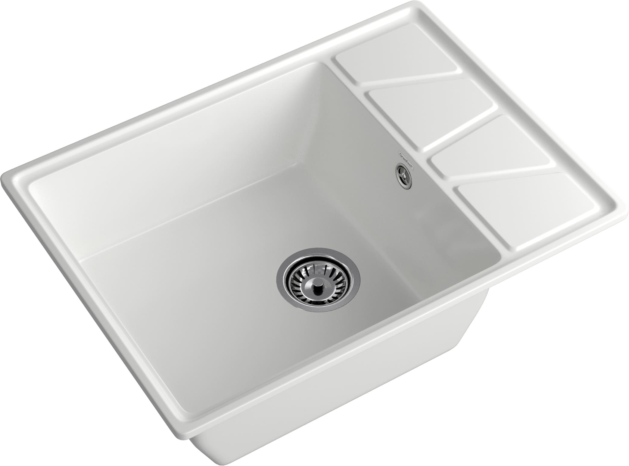 Кухонная мойка GRANFEST VERTEX V-680L иней - фото2