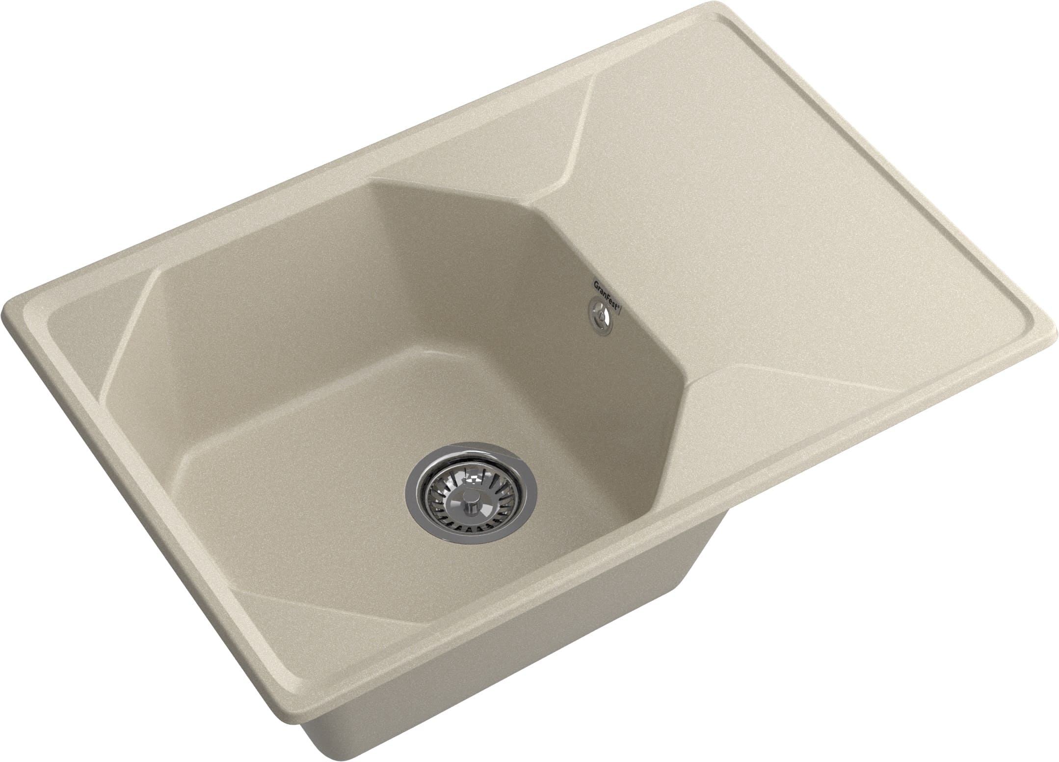Кухонная мойка GRANFEST UNIQUE U-740L топаз - фото2