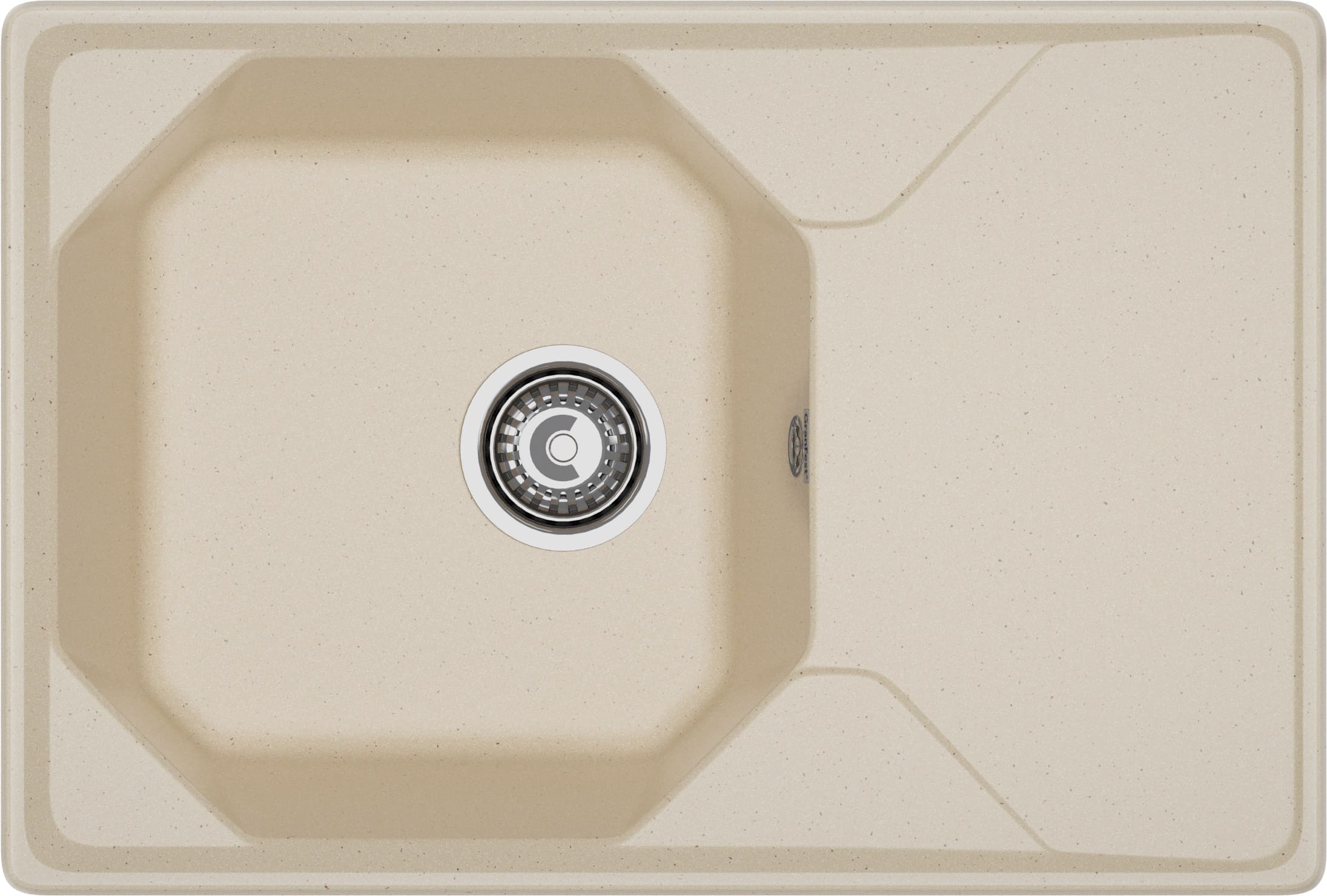 Кухонная мойка GRANFEST UNIQUE U-740L кашемир - фото