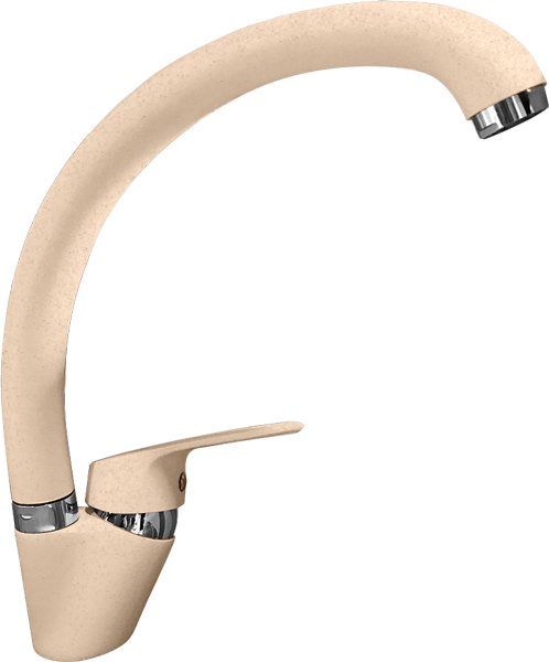 Смеситель для кухни GRANFEST 3323 песочный - фото