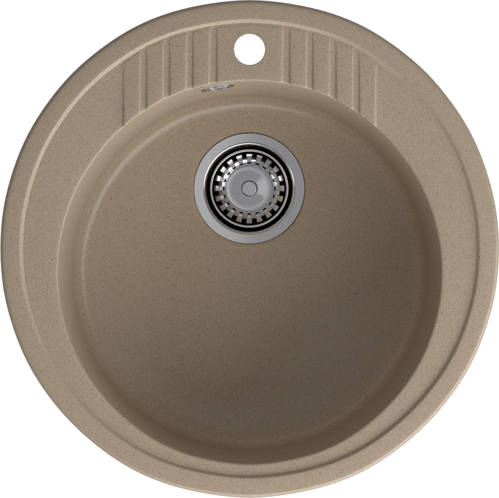 Кухонная мойка GRANFEST RONDO R-520 песочный - фото