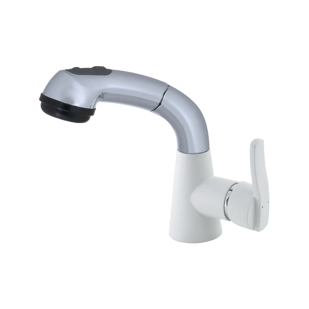 Смеситель для кухни GRANFEST 3773 иней - фото