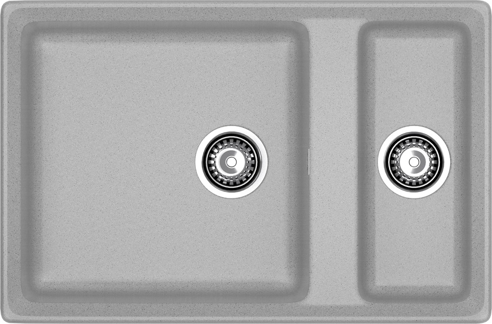Кухонная мойка GRANFEST LEVEL LV-760K серый - фото