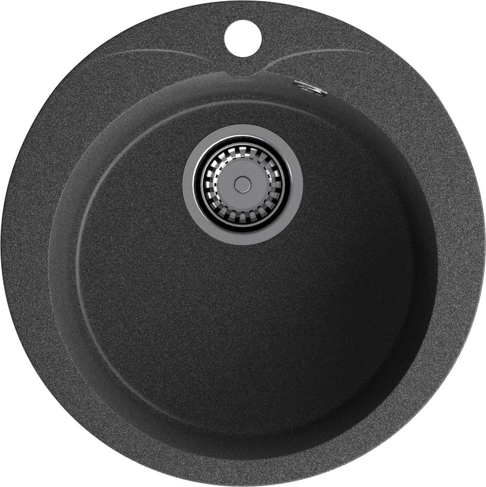 Кухонная мойка GRANFEST RONDO R-480 графит - фото
