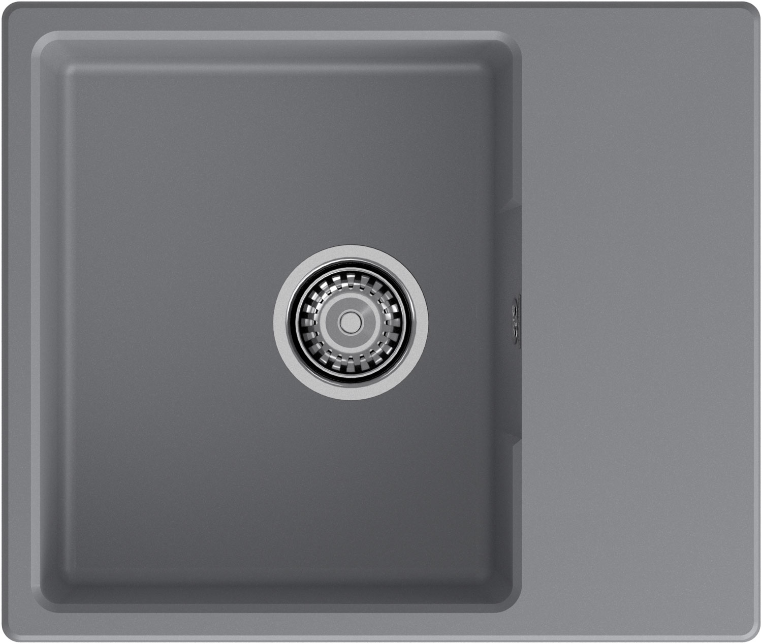 Кухонная мойка GRANFEST URBAN UR-658L темно-серый - фото