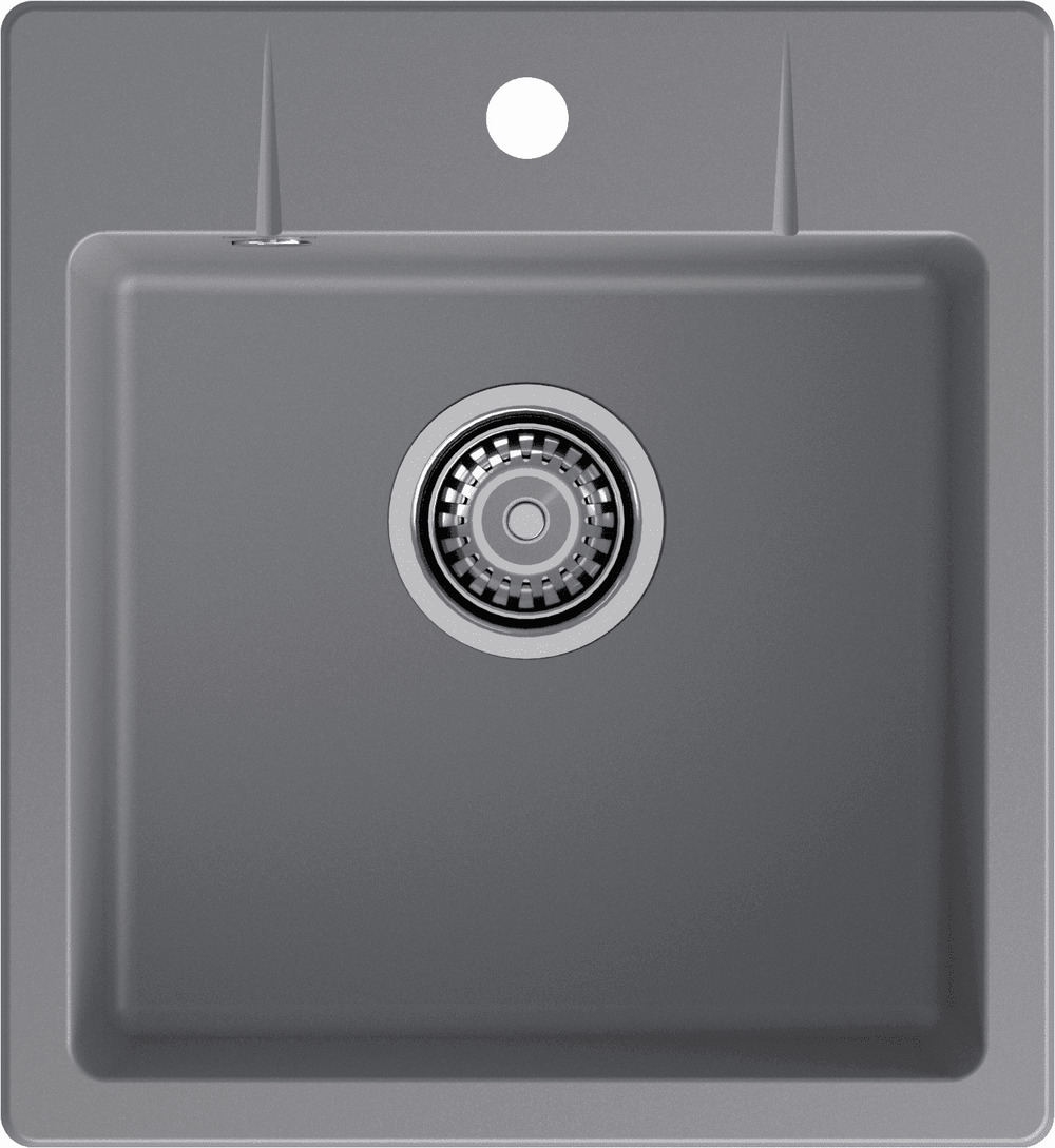 Кухонная мойка GRANFEST URBAN UR-245 темно-серый - фото