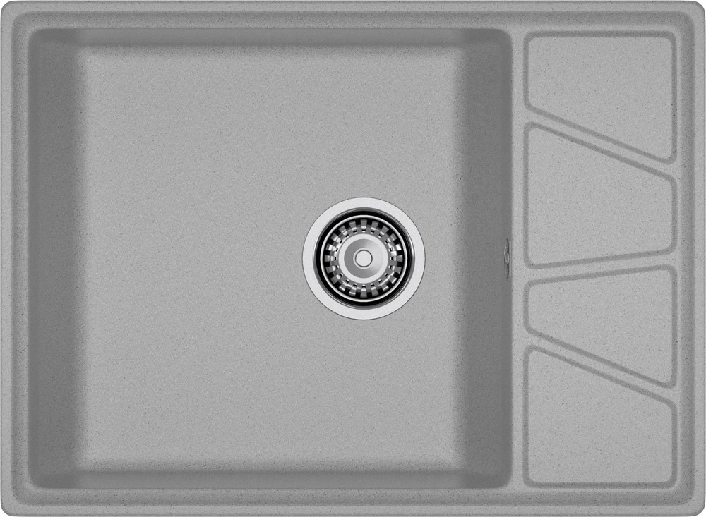 Кухонная мойка GRANFEST VERTEX V-680L серый - фото