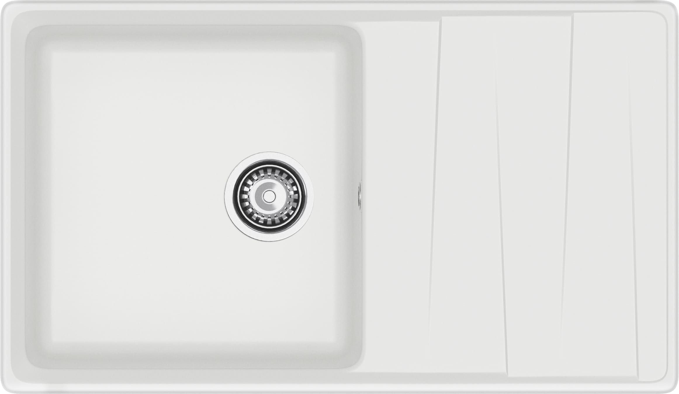 Кухонная мойка GRANFEST LEVEL LV-860L иней - фото