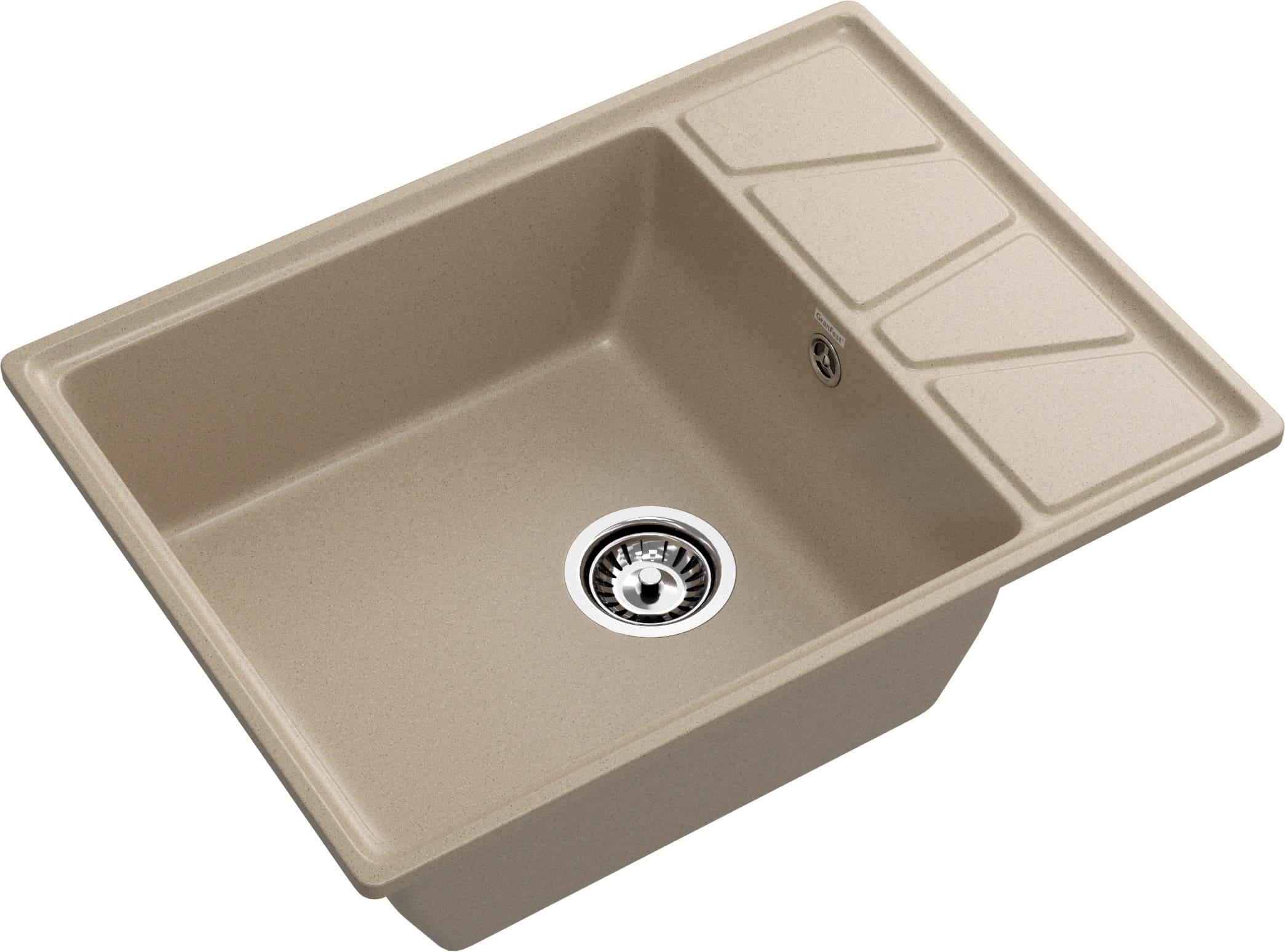 Кухонная мойка GRANFEST VERTEX V-680L песочный - фото2