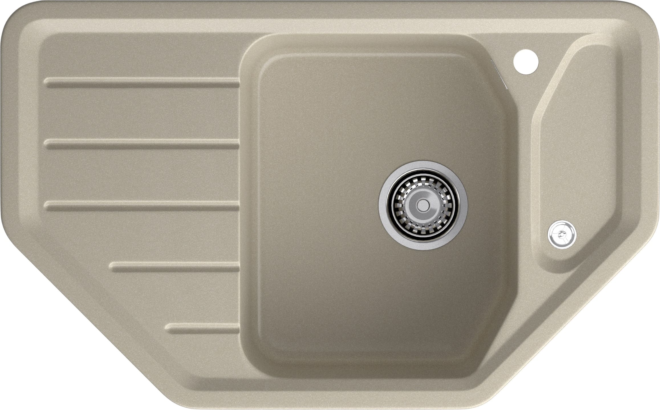 Кухонная мойка GRANFEST CORNER C-800E топаз - фото