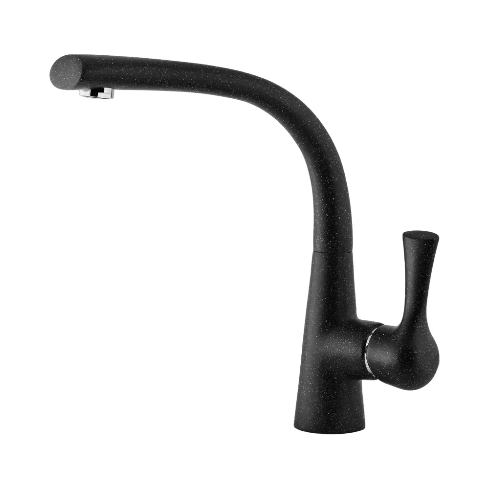 Смеситель для кухни GRANFEST 3723 черный - фото