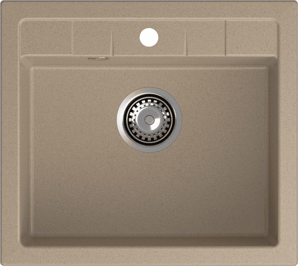 Кухонная мойка GRANFEST QUADRO Q-561 песочный - фото