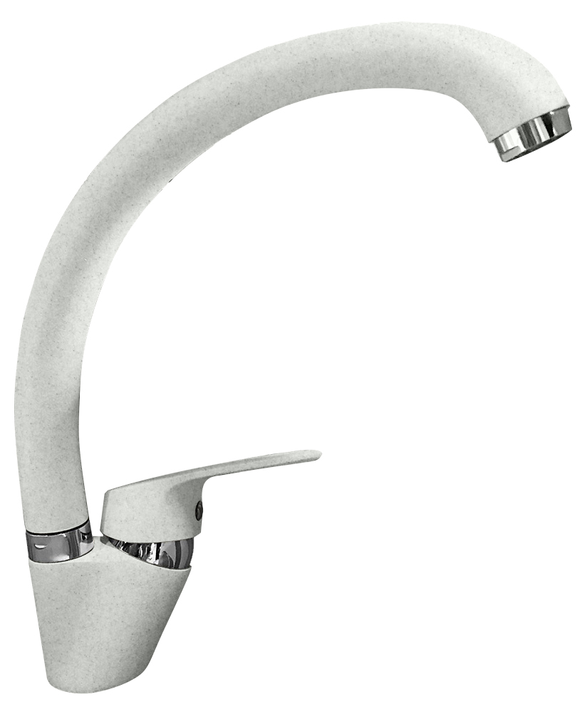 Смеситель для кухни GRANFEST QUARZ Z-3323 белый - фото