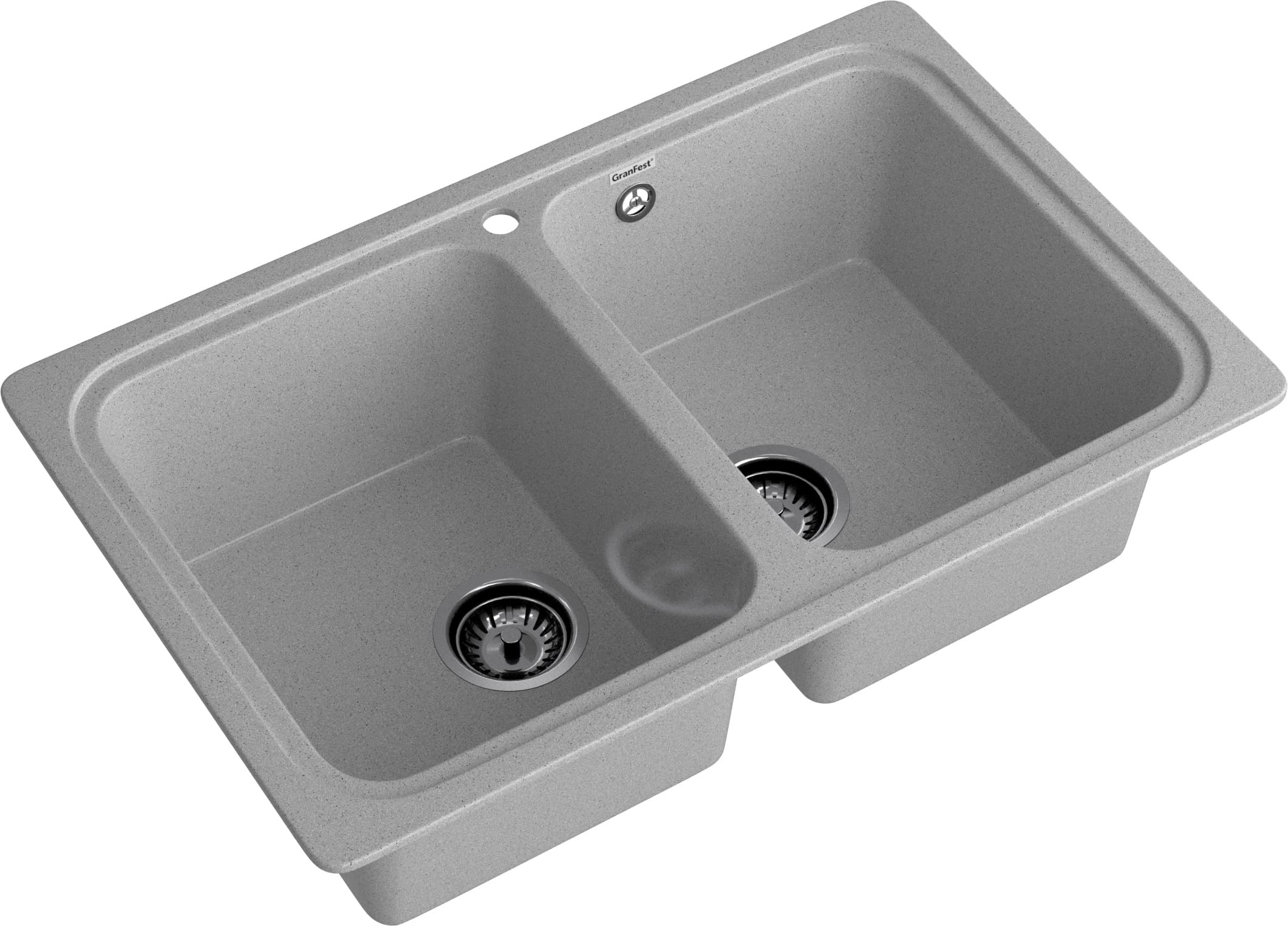 Кухонная мойка GRANFEST STANDART S-780K серый - фото2