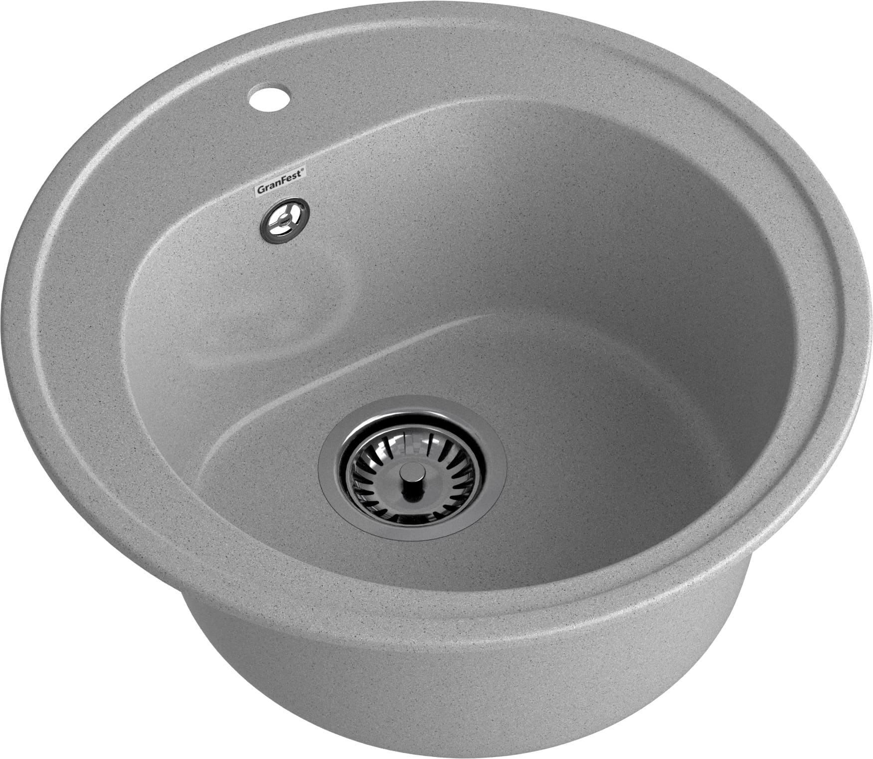 Кухонная мойка GRANFEST RONDO R-510 серый - фото2