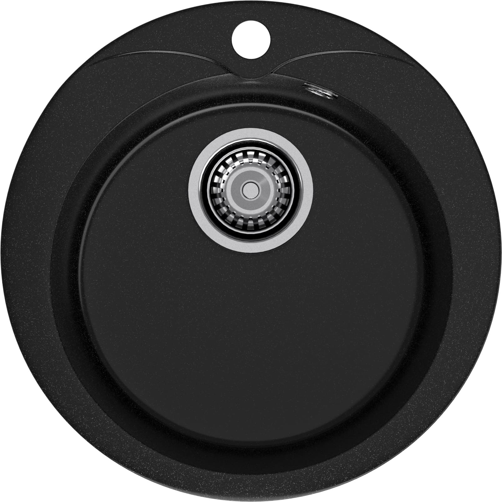 Кухонная мойка GRANFEST RONDO R-480 черный - фото