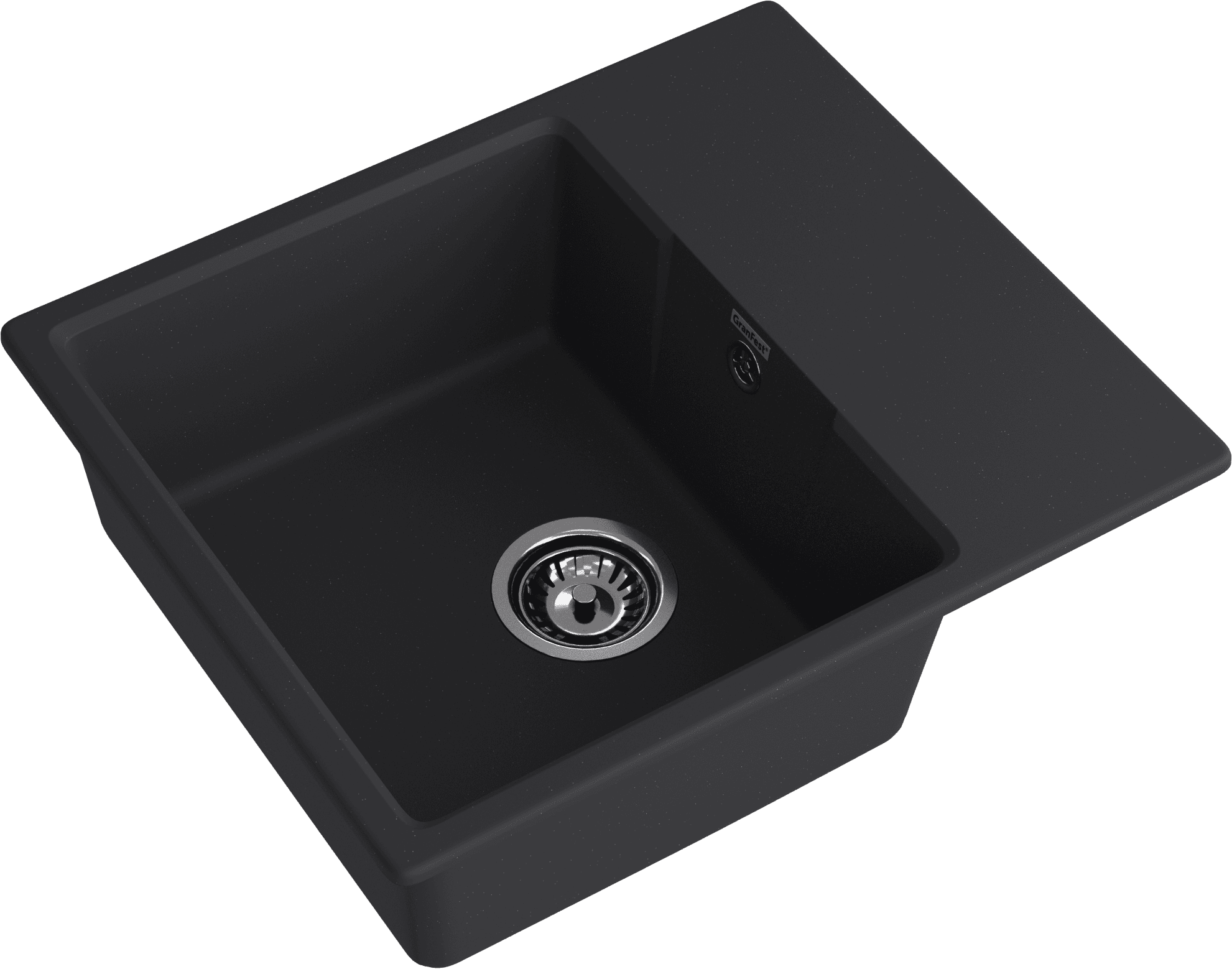 Кухонная мойка GRANFEST URBAN UR-258L черный - фото2