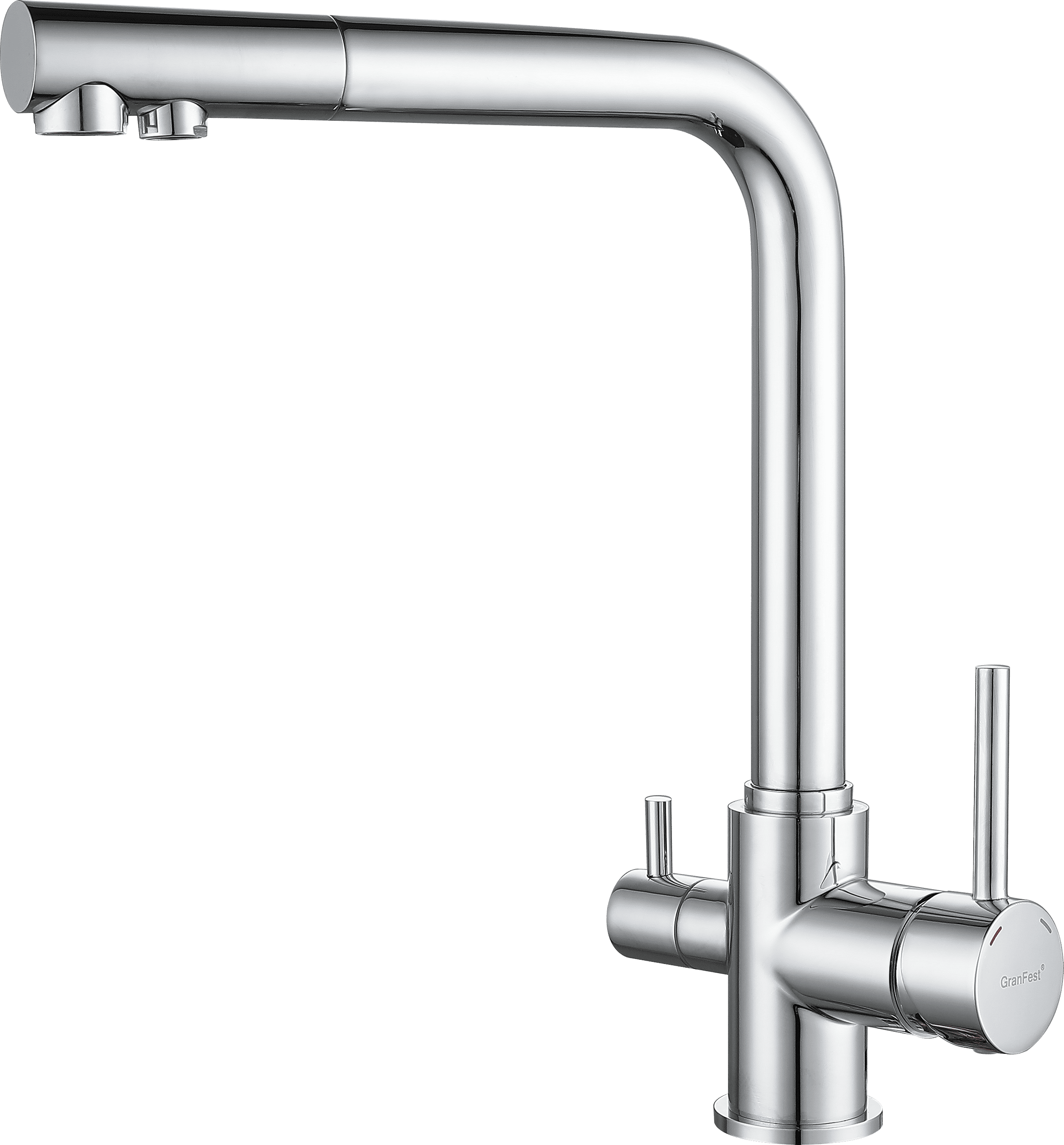 Смеситель для кухни GRANFEST 3611 хром - фото