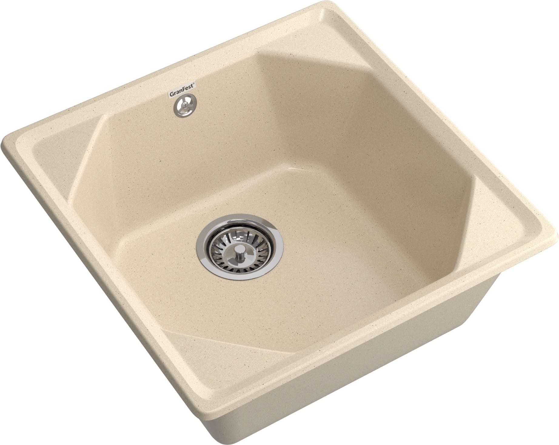 Кухонная мойка GRANFEST UNIQUE U-500 кашемир - фото2
