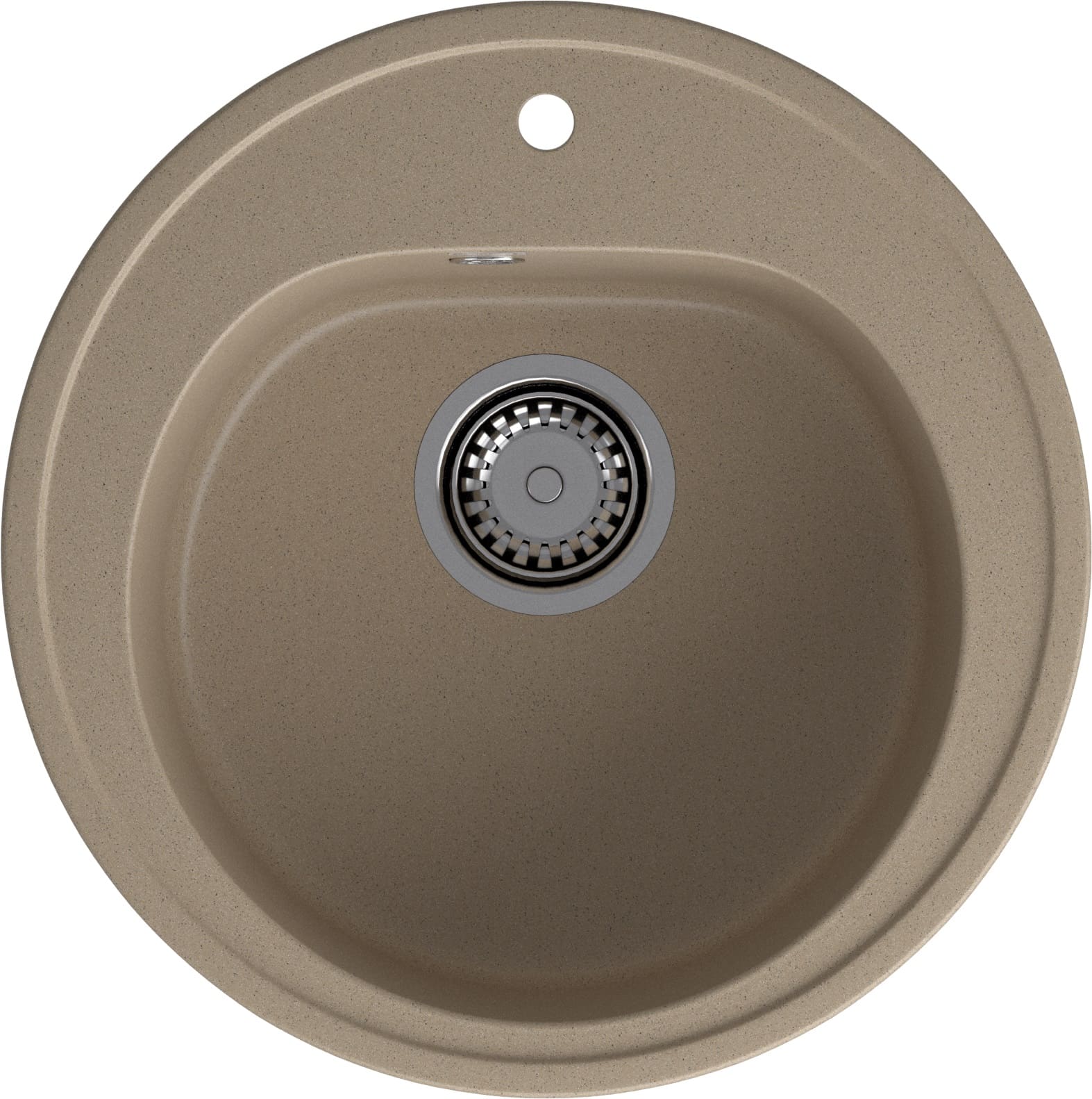 Кухонная мойка GRANFEST RONDO R-510 песочный - фото