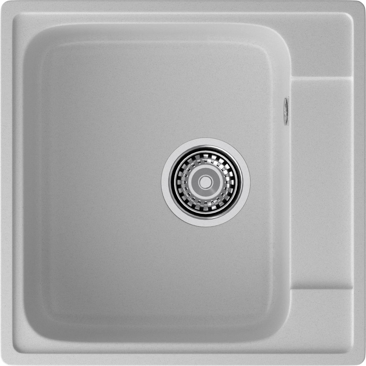Кухонная мойка GRANFEST QUARZ Z-48 серый + сифон - фото